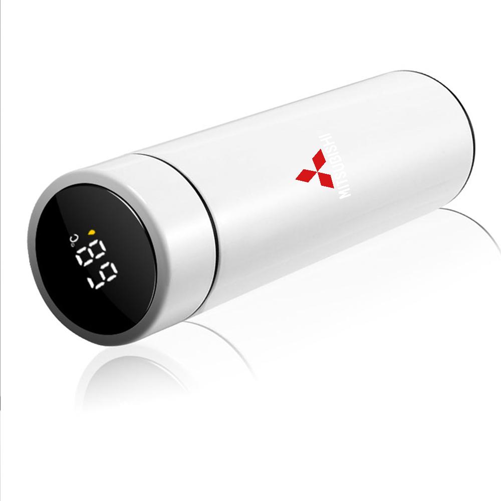 bljm6 500ml Portable Smart Car Thermos Cup LED Temperature Display Bottle For Mitsubishi Ralliart Outlander Lancera Asx Pajero Sport