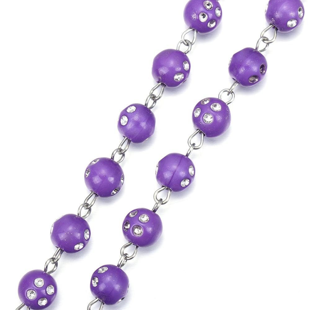 1 PC New Pendant Necklace Set Cross Rosary Rosary Beads Catholic Necklace Various Styles