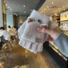Knitted Wool Finger Gloves Thicken Glove Bracers Fashion Winter Gloves  For Woman Winter Warm