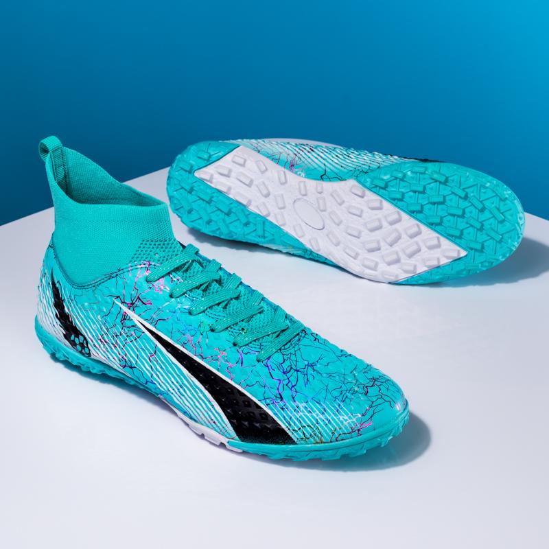 Football Shoes Men/Women's Football Boots Short -Nail High-top Socks Make Capital Outdoor Children Football Sneakers