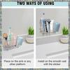 Toothbrush Holder For Bathroom Wall Or Counter Non-Slip Mat Drill-Free Toothbrush Organizer For Electronic Toothbrush