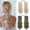22'' Synthetic Long Body Wave Hair Extension 7 Pcs/set 16 Clips In On Hair Extensions Clips In High Temperature Fiber