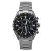 Radio Controlled Chronograph Super Titanium Black Dial Eco-Drive CB5947-80E 100M Men's Watch