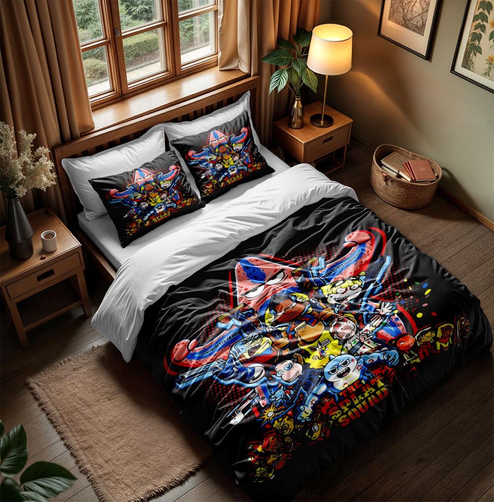 Одеяло и наволочки «Огонь радужных драконов» без простыни, размер кинг, квин, дабл, фулл, твин, одинарный, комплект постельного белья