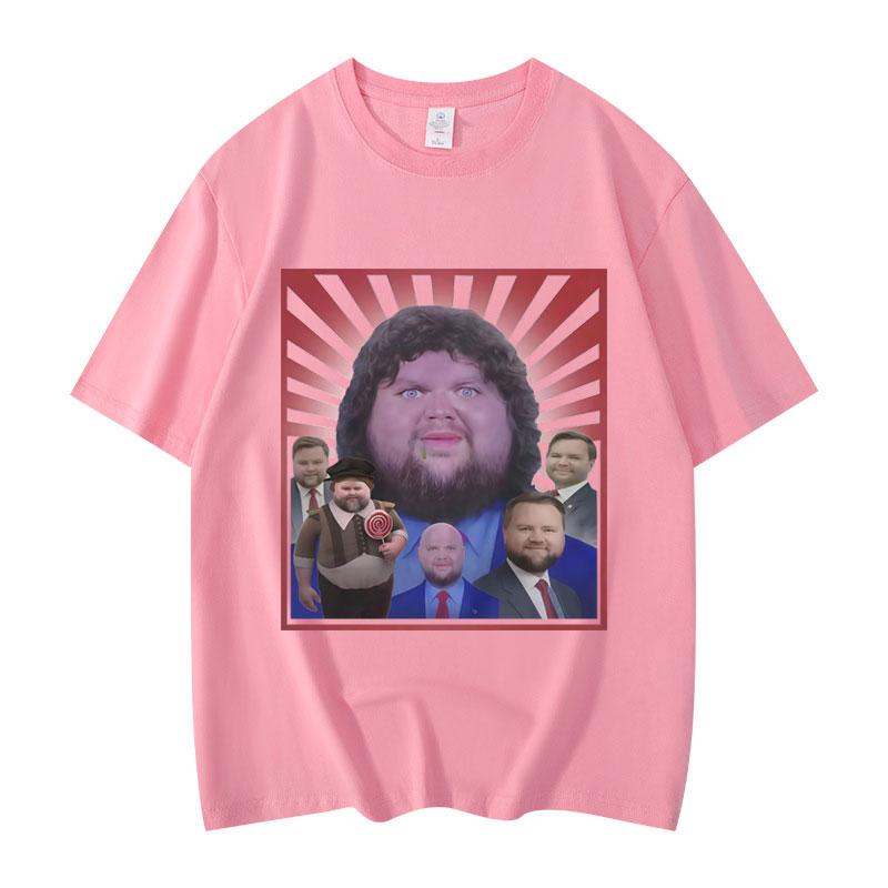 Дж.Д. Вэнс Забавный Мем Графические Футболки Мужская Женская Одежда Мода Y2k Оверсайз Футболка Летние Повседневные Свободные Футболки с Коротким Рукавом