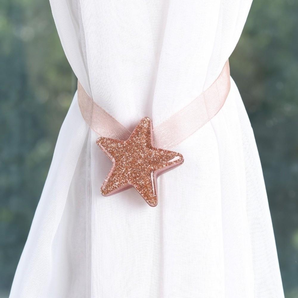 Star Shaped Curtain Buckles ABS Curtain Holdback Nordic Magnetic Curtain Tie  Home Decor