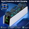 with LED Light Controller Charge Station Fast Charging Charger Dock for PS5 Game Accessories