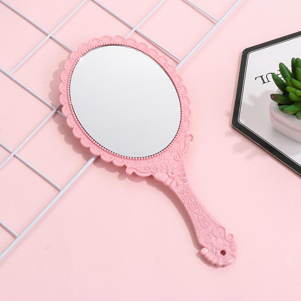 Beauty Dresser Mirror Makeup Mirrors Handheld Mirror Oval-Shape Vintage Vanity Mirror