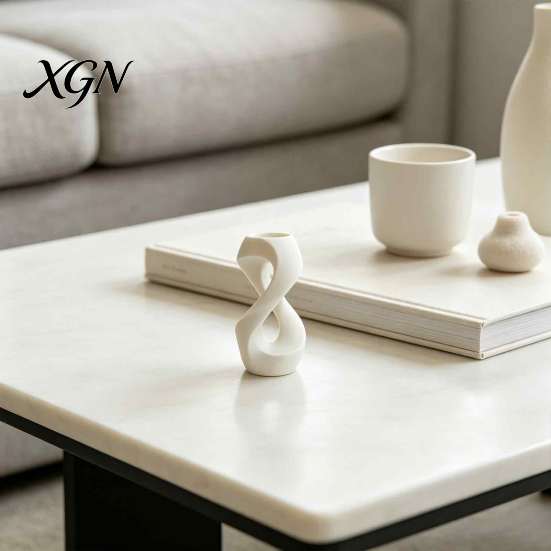 High End Shelf Decor Minimalist Abstract Sculpture, Modern Geometric Art Ornament, 3D Printed Sculpture Desktop Statue for Home Living Room