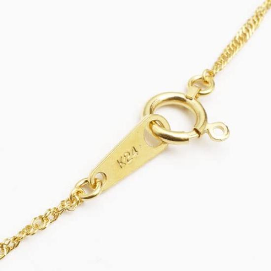 Ожерелье Walk Pure Gold K24 42 см с педальным винтом [Ювелирные изделия Shinsaibashi] 1,8 г