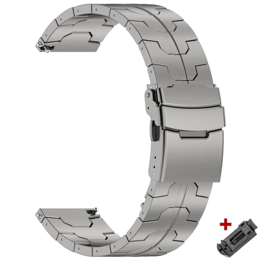 22мм Титановый ремешок для Huawei Watch GT5 GT4 46мм Watch 4/4 Pro Ремешок для Amazfit Balance Active 2 Роскошный 20мм Браслет для часов