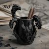Подставка для ручек "Трехглавый Дракон", 3D-печатный фэнтезийный настольный органайзер, Креативные подарки на день рождения для мальчиков, Детали орнамента в реалистичном масштабе