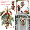 Christmas Decorations Christmas Needles Hanging Wall Door Hanging With Light