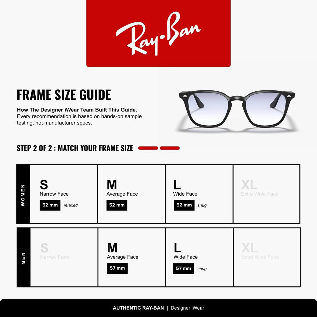 0RB4258F ПРОЗРАЧНЫЙ ГРАДИЕНТ СВЕТЛО-ГОЛУБОЙ 52 [Ray-Ban] Солнцезащитные очки, Унисекс, Взрослый, 601/19