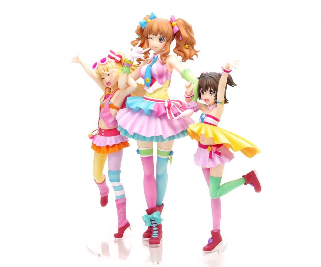 THE CINDERELLA GIRLS Convex Ration Rika Jogasaki Kirari Morohoshi Miria Akagi Premium Set Scale PVC Painted Complete Figure IDOLM@STER & & 1/8