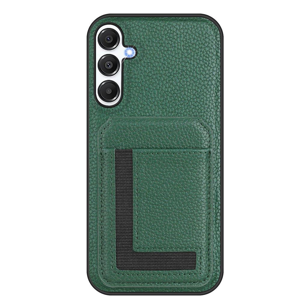 For Samsung Galaxy A25 5G (Global) (161.0 x 76.5 x 8.3mm) Magnetic Case TPU + PU Leather Phone Back Cover with Detachable Card Holder