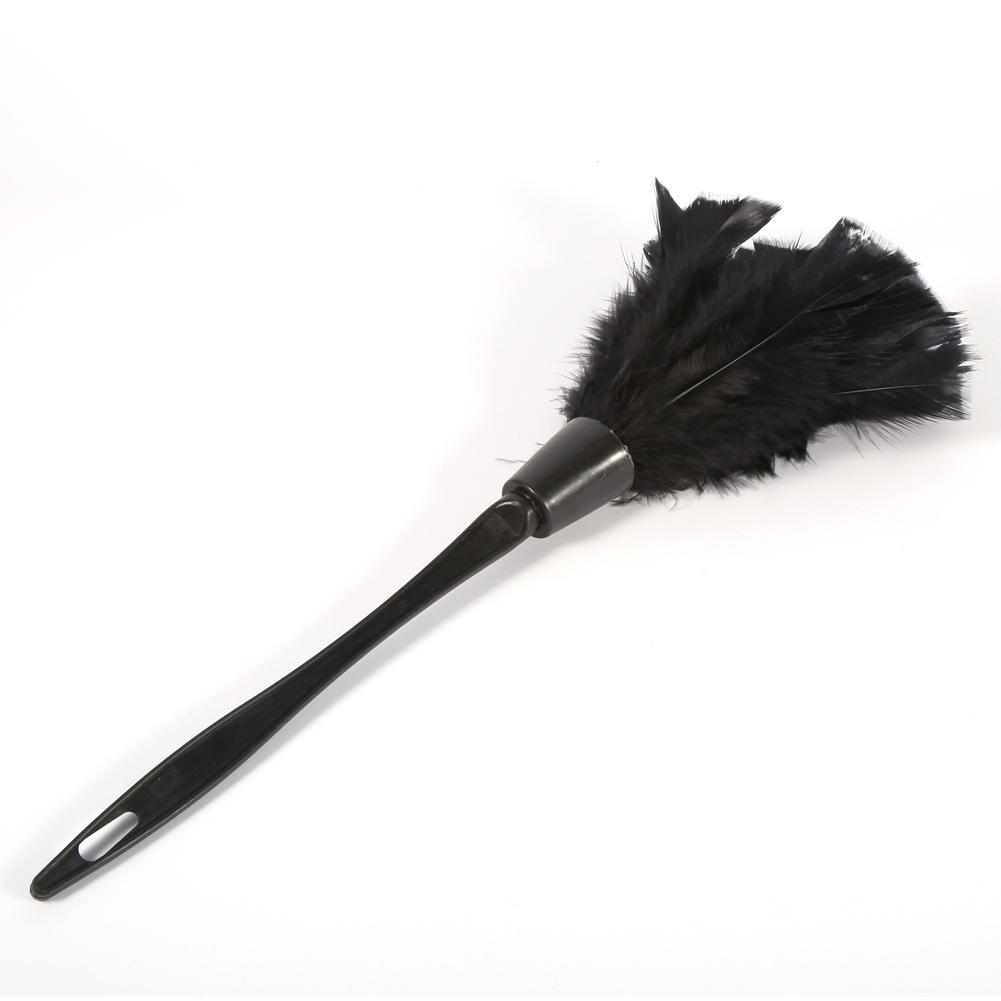 Soft Turkey   Duster Brush With Black Handle Home Furniture Car Cleaning Tools (Black)