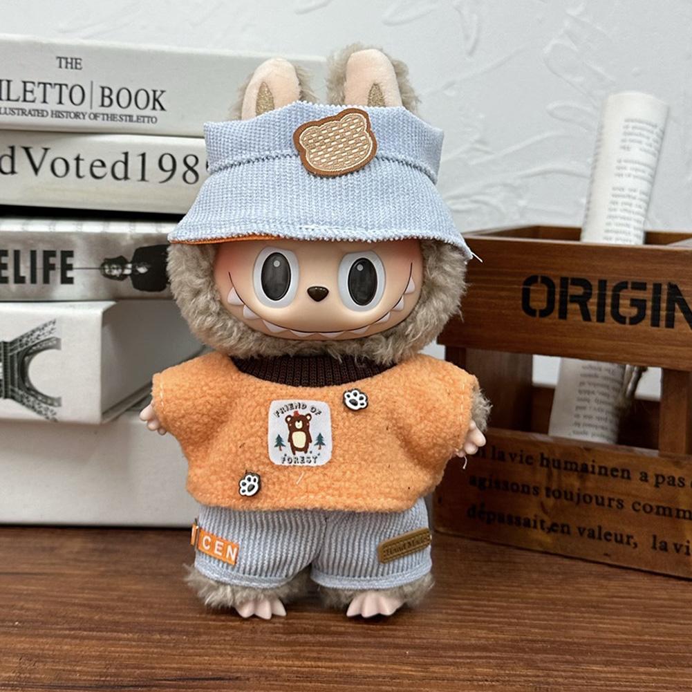 Для 17 см Кукольная одежда Лабубу Модная одежда Толстовки Кукольная одежда Цветовые толстовки Кукольные аксессуары Милые украшения Маленькая одежда