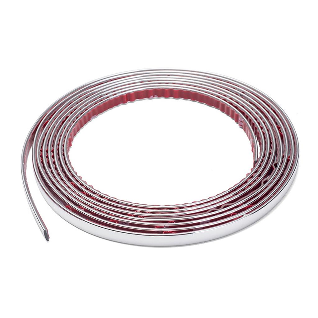 Хромированная молдинговая накладка для автомобильной боковой отделки кузова автомобиля, самоклеящаяся полоса для бампера двери/окна автомобиля/грузовика