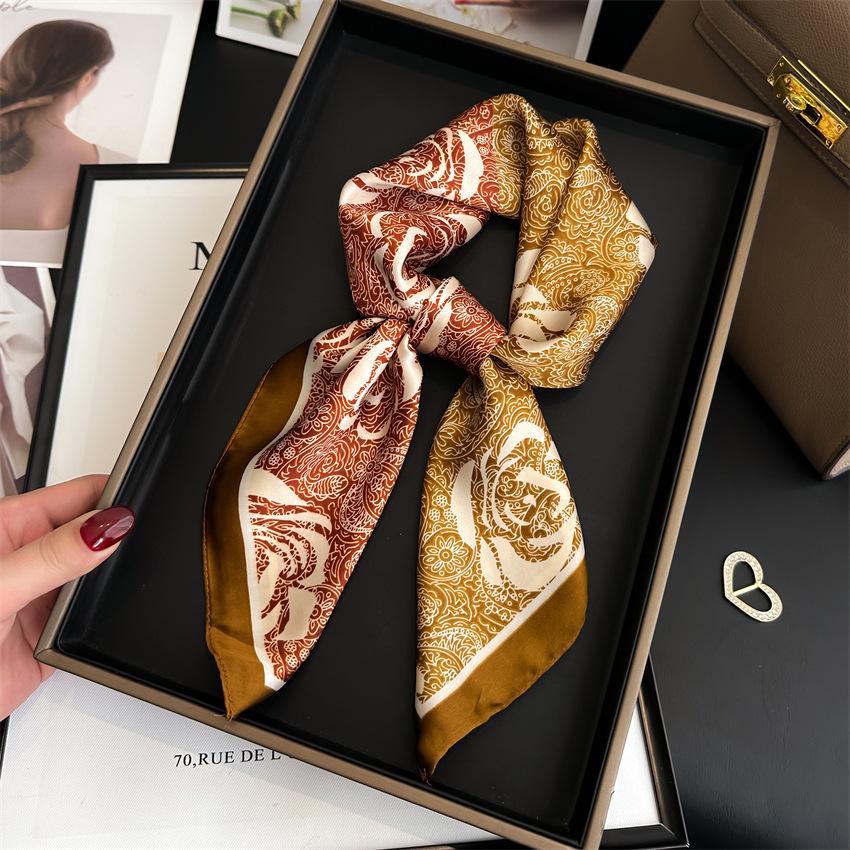 70 * 70 см новый шелковый маленький квадратный шарф для защиты шеи женщин профессиональный шарф универсальный шарф для волос шарф