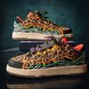 Luxury Men Designer Shoes Hot Sale Fashion Leopard Print Skateboard Shoes Platform Man Vulcanized Sneakers Zapatillas De Hombre