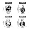 Halloween Skeleton Enamel Pins Custom Punk Potion Brooches Lapel Badges Clothes Gothic Jewelry Gift for Friends