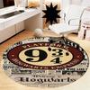 Harry Potter Printed Round Rug Carpet Chair Rug Area Rug Entryway Doormats,for Office Chair Living Room Bedroom Kitchen Room.