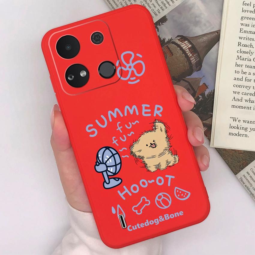 For Itel A04 A05s A16 A18 A23 A25 A26 A17 A33 A56 Phone Case Pretty Bow Pattern Fashion Shell Matte Silicone Anti Drop Protective Covers For Itel Capa