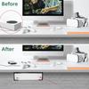 Space Efficient Under Desk Gaming Console Storage Desk Mount Bracket Metal Holder Easy Installation Storage For Gamers