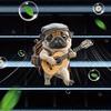 Pug-Shaped Car Air Freshener Acrylic Vent Clip Funny 2D Puppy Car