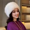 New Imitation Fox Fur Hat Outdoor Warm Ski Hat Winter Warm and Velvet Female