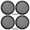 ACROPIX Универсальная 6-дюймовая сетка-крышка для автомобильного динамика, круглая 6-дюймовая защита для аудиодинамика, сабвуфера, чехол-протектор с монтажными винтами, АБС-пластик, черный - Набор из