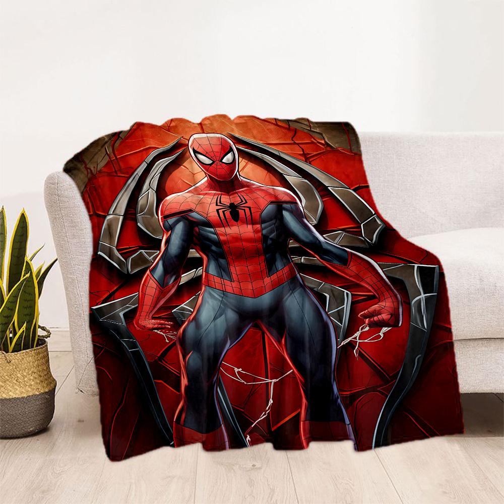 1pc Spider-Man: Scarlet Spider blanket Soft and Warm for Sofa Office Camping Travel Livingroom Great Gift for Friends and Family Comfortable