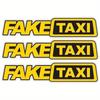 3pcs Fake Taxi Sticker Vinyl Decal Car Window Drift Funny Tuning