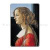 Madonna and Child with Six Saints  HD Pallas Athena and the Centaur by Sandro Botticelli Metal Painting Party Tin Sign Poster