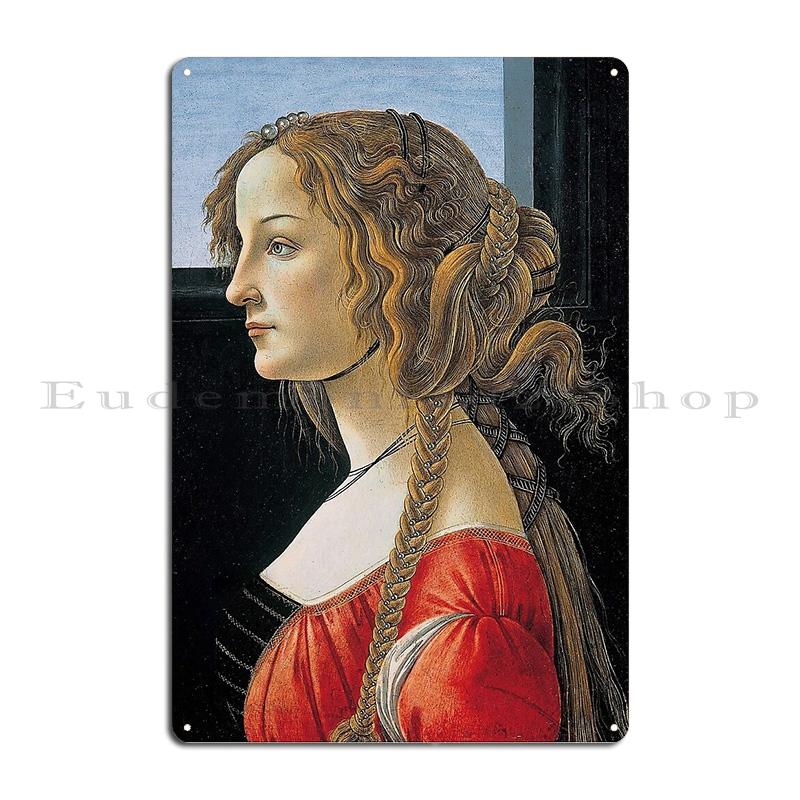 Madonna and Child with Six Saints HD Pallas Athena and the Centaur by Sandro Botticelli Metal Painting Party Tin Sign Poster