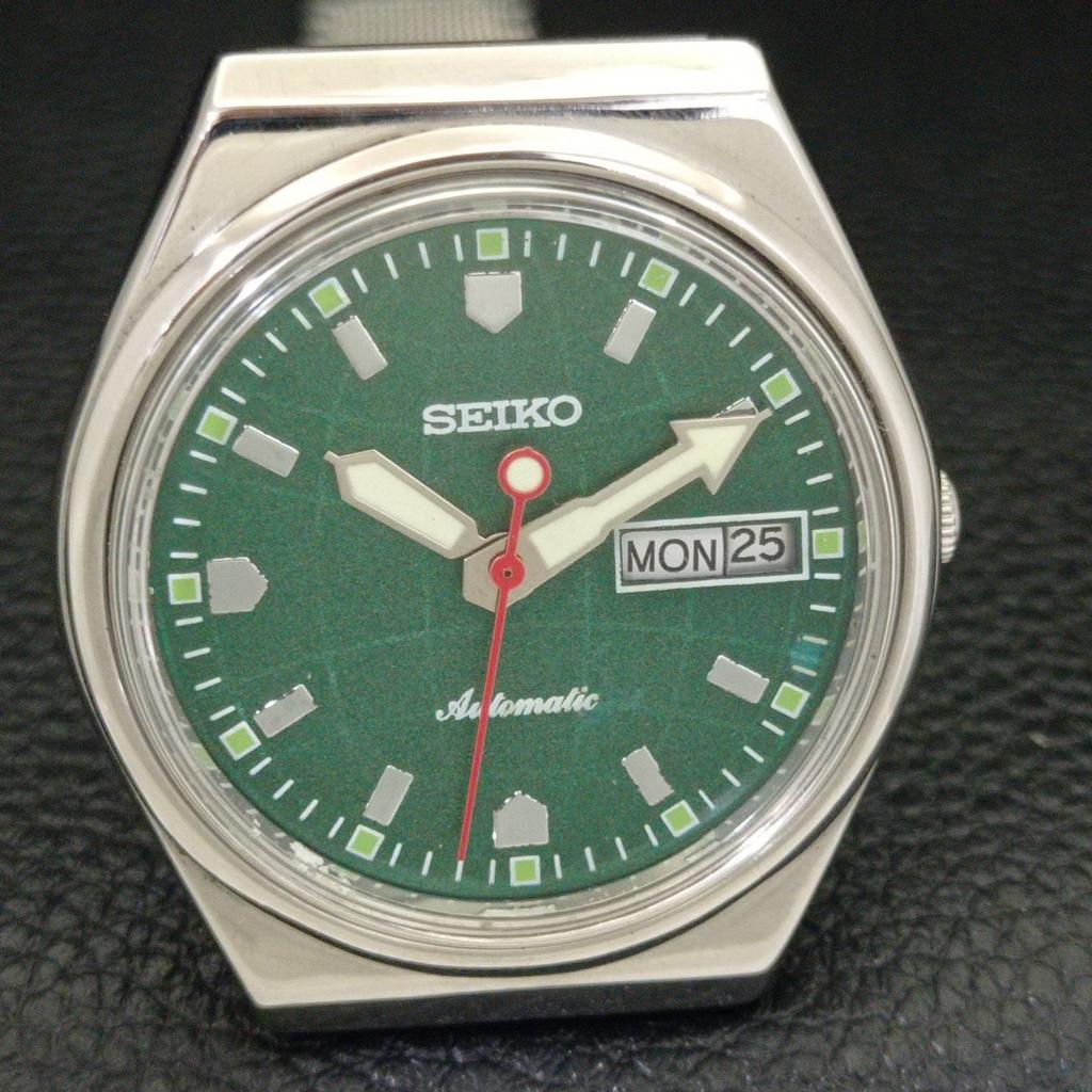 АВТОМАТИЧЕСКИЕ ВИНТАЖНЫЕ ЧАСЫ SEIKO ЯПОНИЯ 6349A МУЖСКИЕ С ЗЕЛЕНЫМ ЦИФЕРБЛАТОМ a700492-5