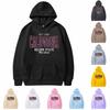 Unisex Fashion Casual Long Sleeved Round Neck Loose Plush Pullover With Rope Hoodie
