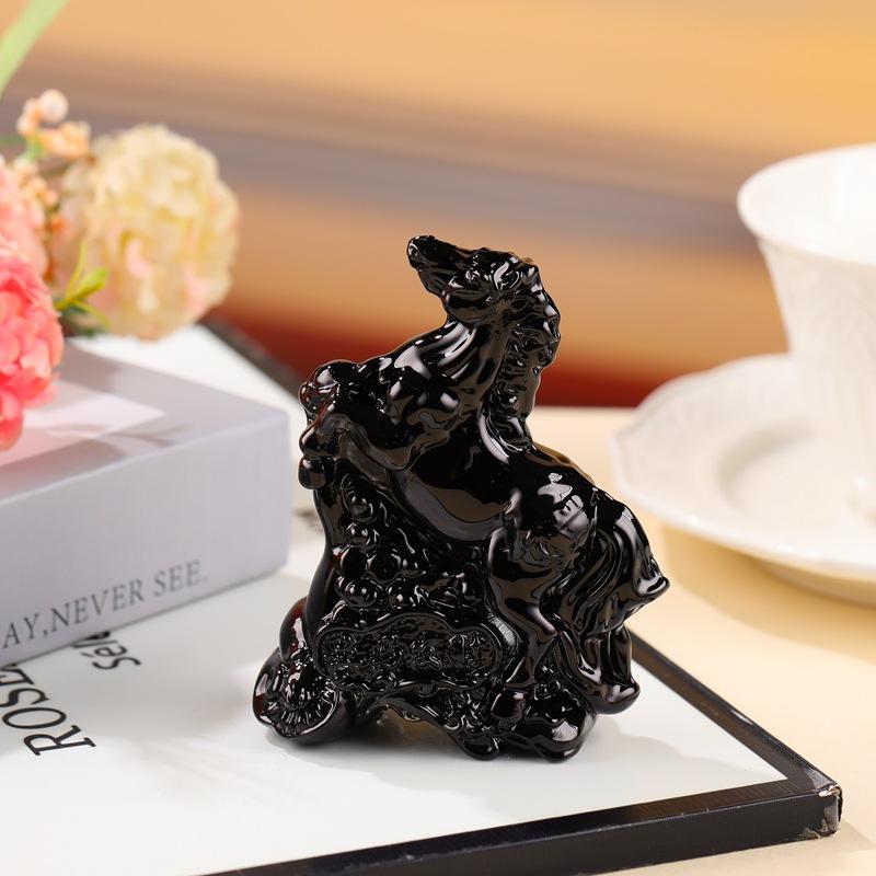 2026 Статуэтка Лошади по Зодиаку Коллекция Фэн-шуй Хрустальный Ловец Солнца Роскошный Декор для Дома Настольное Украшение