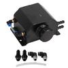Aluminum Alloy Engine Oil Reservoir Oil Breathable Pot Exhaust Gas Catch Filter Tank Black