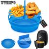 NEW Air Fryer Silicone Pot Basket Plate Cooking Air Fryer Accessories Round Reusable Foldable Bpa Free Airfryer Baking Molds