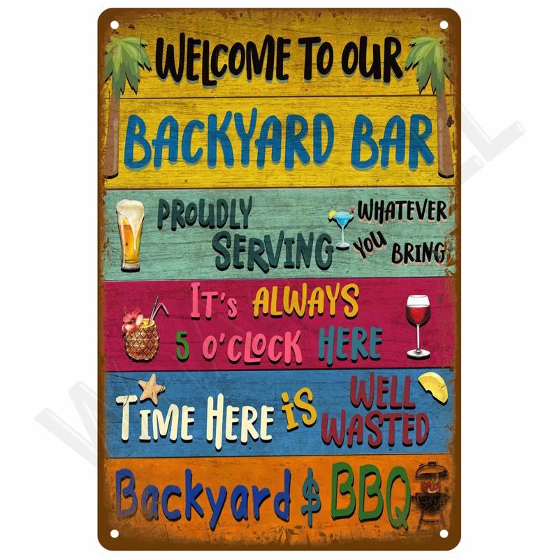 Vintage Room Decoration Home Decor Items Tin Signs Aesthetic Men Bedroom Metal Signs Retro Metal Plate Posters Wall Art Mural