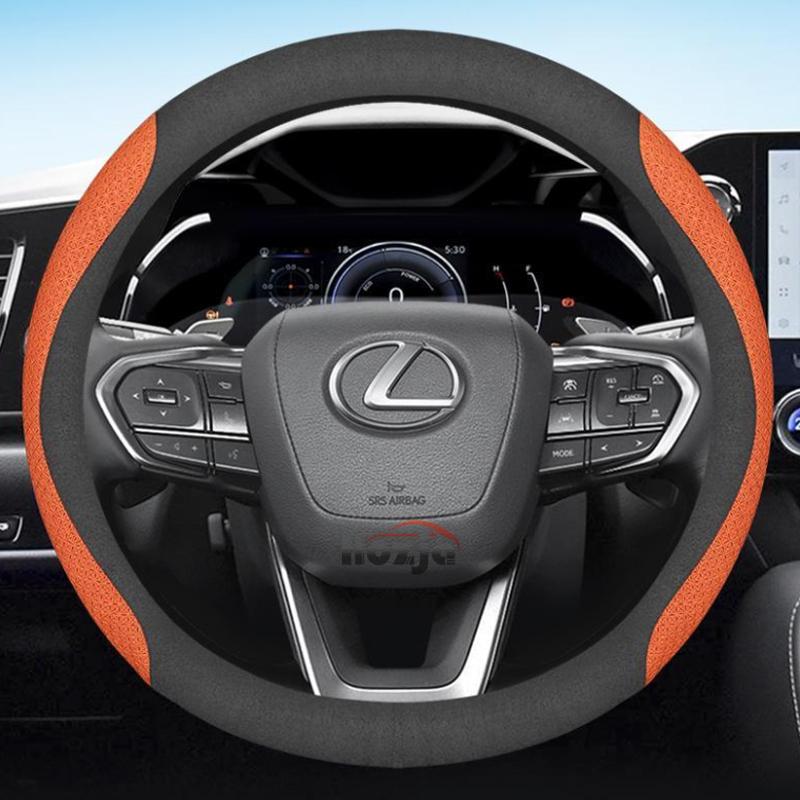 MVTT4 Car Steering Wheel Cover for Lexus RX 400h 450h TX350 LX600 RX400h RX350 RX350h LS400 UX250h NX ES 300h 350 CT200h Accessories