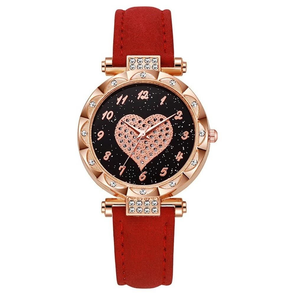 Casual Electronic Watch Leather Strap Wrist Watches Fashion Quartz Wristwatches Women
