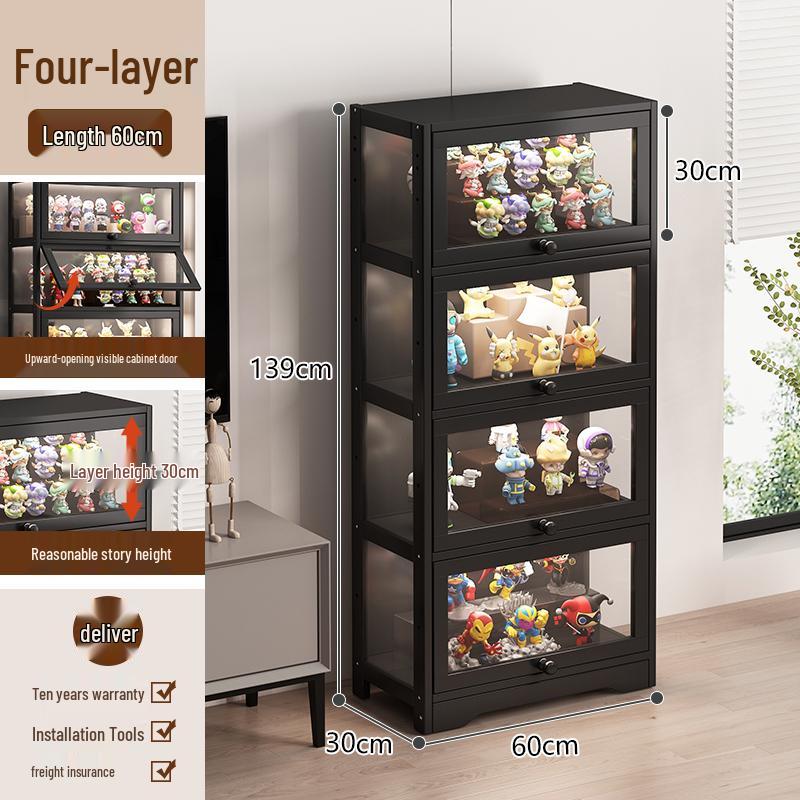 Акриловая стеклянная витрина с замком для игрушек и призов