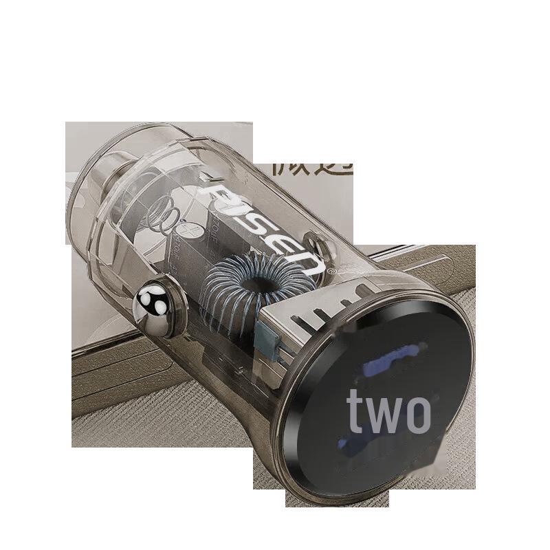 PISEN Прозрачное мини автомобильное зарядное устройство для быстрой зарядки телефонов Huawei и Xiaomi