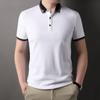 Short-sleeved Men's T-shirt Casual Cotton Polo Men's Short-sleeved T-shirt Loose Business Lapel Summer High-end Half-sleeved Shirt