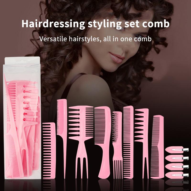 Barber Hairdressing Comb Multifunctional Hair Detangling Comb Hair Care Tool Set Haircutting Accessories