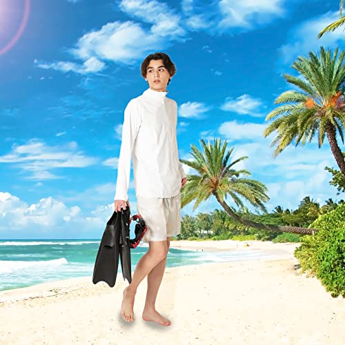 Tusa Sport Snorkeling Fins, Rubber Fins, Full Foot Fins, Black, Medium (UF1202) (Compatible Sizes: 25-27cm): 480 X 195mm