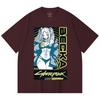 230 Gsm 100% Cotton Cyberpunk V10 Becka Print Unisex Heavy Cotton T Shirt